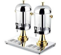 WDSOPK Dispensador De Bebidas De Autoservicio, Bebidas Comerciales Frías Y Calientes con Bandeja De Drenaje para Un Manejo Sencillo.(Oro-16L)