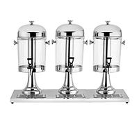 WDSOPK Dispensador De Bebidas De Autoservicio, Bebidas Comerciales Frías Y Calientes con Bandeja De Drenaje para Un Manejo Sencillo.(Plata-24L)