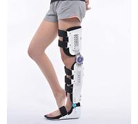 WDSOPK Drop, protector de inmovilizador postoperatorio ajustable, soporte de pie con bisagras, estabilizador de pierna completa, férula de ortesis de rodilla, cirugía 502 (blanco derecho)