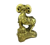 WDSOPK Estatua De La Empresa Recepción Escritorio Adornos De Feng Shui Adornos De Oveja De Latón Decoración del Hogar Decoración De La Entrada Encimera Figura De Latón