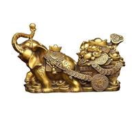 WDSOPK Estatua Feng Shui Riqueza Escultura Decorativa Elefante De Latón Artesanía Adornos Entrada De Casa Pasillo Decoración De Encimera Estatuilla De Latón