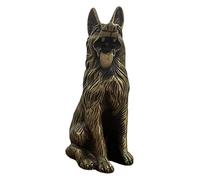 WDSOPK Garden Statues Sculpture Crafts Statues Decor Pure Copper Dog Ornament Animal Sculpture Decoration Furnishing Handicraft Ornament