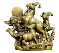 WDSOPK Garden Statues Sculpture Crafts Statues Figurines Ornament Pure Copper Sanyang Kaitai Decoration Animal Sculpture Statue Decoration Crafts Decoration