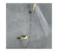WDSOPK Grifo De Bañera En Cascada De Latón con Rociador De Mano, Grifo De Bañera De Montaje En Pared, Grifo Mezclador De Bañera con Manguera De Ducha, Grifo Mezclador De Llenado De Bañera, Negro