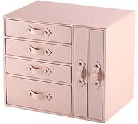 WDSOPK Jewelry Box Jewelry Box Large-Capacity Jewelry Case,Six Drawer Multi-Function, Used For Ring, Watch,Necklace Jewelry Storage Box Jewellry Holder