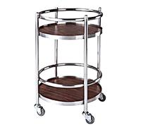 WDSOPK Kitchen Storage Trolley 2 Tier Kitchen Storage Rack Serving Trolley Cart with Casters Wheels,High Capacity Storage Tea Cart,Dining Cart