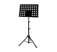 WDSOPK Music Stands Black Sheet Music Stand, Portable Music Stand For Guitar Players, Ukulele, Violin Players, Metal Tripod Stand, Music Clip Holder Musical Instruments(Black-B40Cm)