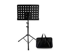 WDSOPK Music Stands Orchestra Conductor Sheet Music Stand, Sheet Music Stand Folding, Portable Music Stand with Carrying Bag, Metal Tripod Stand, Music Clip Holder Musical Instr(A30Cm)