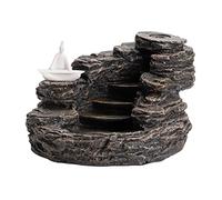 WDSOPK Quemador De Incienso con Reflujo, Quemador De Incienso con Cascada, Incensario De Torre De Montaña, Adorno De Aromaterapia, Decoración del Hogar, Incensario De