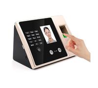 WDSOPK Reloj en máquina inteligente biométrica de huellas dactilares con pantalla HD, reloj de tiempo, compatible con contraseña de huellas dactilares faciales,