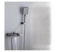 WDSOPK Shower Panel, Bathroom Digital Shower Set,Waterfall Bathtub Mixer Hot and Cold Gun Gray Shower Faucet, Temperature Constant Shower Tap (Thermostatic Gray 1)