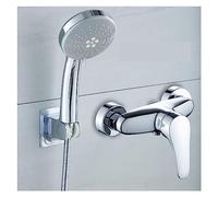 WDSOPK Shower Panel, Digital Chrome Shower Set Faucet Bathroom Hot Cold Mixer Rain System Wall Mount Full Kit Bath Tap Bathtub Silver Luxury Bidet (Hot and Cold 1)