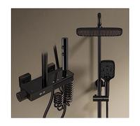 WDSOPK Shower Panel, LED Digital Shower Set Bathroom Hot Cold Mixer Shower System Wall Mount SPA Rainfall Bath Faucet Modern Luxury Piano Torneiras (J Hot and Cold 1)