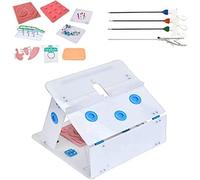 WDSOPK Simulador De Entrenamiento Laparoscópico con Almohadilla De Sutura Y 10 Módulos De Entrenamiento para Médicos Y Estudiantes.