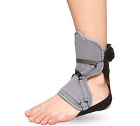 WDSOPK Soporte de ortesis de tobillo, tobillera ajustable, pie caído, para accidente cerebrovascular, lesión del nervio peroneo, hemiplejia, lesión de la médula espinal, pie izquierdo M