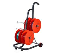 WDSOPK Soporte para carrete con ruedas, dispensador de alambre/cable de alta resistencia, 4 rollos, exhibición de conductos y almacenamiento para uso eléctrico industrial y minorista