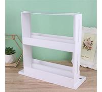 WDSOPK Spice Rack Delicate Double Storage Food Rack Rotating Spice Storage Shelf For Kitchen Bathroom