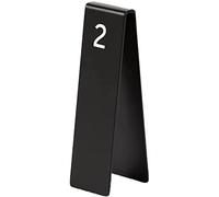 WDSOPK Table Numbers 1-10, Creative Vertical Double-Sided Table Number Plate Restaurant Called Number Plate Meal Card Table Position Card Table, 17Cmx5Cm (Black 1 17 X 5 Cm)(Black)