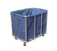 WDSOPK Trolley Recycling Vehicles Multifunction Portable,Heavy Duty Laundry Hamper Sorter Cart, Utility Service Trolley On Wheel For Commercial Hot,Blue-90×65×81Cm(Blue-90×65×81Cm)