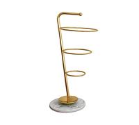 WDSOPK Umbrella Stands,Umbrella Stand The with Marble Base Is Stable and Durable,and The Fashionable Umbrella Storage Bucket In Home Hotel Lobby,Gold+White(12 Wheels-32Cm)