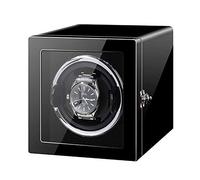 WDSOPK Winding Box Watch Winders - Smart Vertical Watch Winding Box Automatic Mechanical Watches Shaker Quiet Motor Rotating Watch Device Unique 5 Rotation Modes(B-Black(4+0))