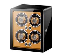 WDSOPK Winding Box Watch Winders - Smart Vertical Watch Winding Box Automatic Mechanical Watches Shaker Quiet Motor Rotating Watch Device Unique 5 Rotation Modes(A-Black(4+6))