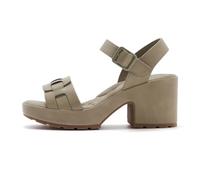 WDUDSUDUW Sandalias de tacón de 7,5 cm para mujer con soporte de arco, sandalias de plataforma cómodas, Green A., 39 EU
