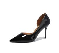 WDUDSUDUW Zapatos de tacón alto puntiagudos para mujer, zapatos de viaje brillantes, zapatos de novia, sandalias de fiesta de graduación, Negro 3 35, 38.5 EU
