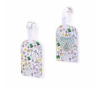 WDW - Etiqueta de viaje para maleta, diseño de castillo mágico inspira el Reino de los sueños, etiqueta de identificación del Reino encantado (Castle-taguk)