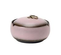 WDWDW Cenicero de cerámica de 12 cm (4,7 Pulgadas) con Tapa, Resistente al Viento y a la Lluvia, para Exteriores y Viajes.