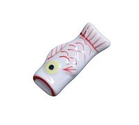 WDWDW Soporte para Palillos, Soporte para Palillos de Restaurante, Lindo Estante y Cuchara para Cocina, 4 Piezas de Adornos de Almohada sólida de Carpa de cerámica