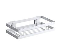 WDX- Estante de almacenamiento, montado en la pared perforada, estante for botellas de condimentos de cocina, estante for tanque de condimentos blanco, estante de almacenamiento for balcón de baño Con