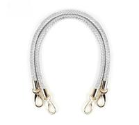 WDZDS 1/2 Piezas 60 CM Correa Corta para Bolso de Plata Brillante con Cierres de Metal Asas de Repuesto para Bolsos de Cuero para Bolsos/Monederos Bolsos de Manualidades