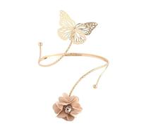 WDZDS 13/8CM 2pcs Red Beige Flowers Diamonds Curtain Tiebacks Metal Drapery Holdback Crystal Window Curtain Decorative Clips