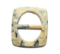 WDZDS Hebilla de Bufanda de Seda, Clip de Anillo de Bufanda de Resina, 25 mm, Hebilla Cuadrada para Cinturón y Clip de Corbata para Mujer