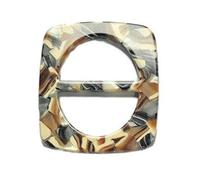 WDZDS Hebilla de Bufanda de Seda, Clip de Anillo de Bufanda de Resina, 25 mm, Hebilla Cuadrada para Cinturón y Clip de Corbata para Mujer
