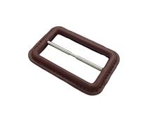 WDZDS Hebilla de Cuero Real Negro/marrón de 25-60 mm Hebilla de cinturón Cubierta de Cuero de Repuesto Cuero de Repuesto para Manualidades Hebilla Deslizante Triglide