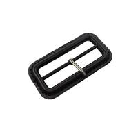 WDZDS Hebilla de Cuero Real Negro/marrón de 25-60 mm Hebilla de cinturón Cubierta de Cuero de Repuesto Cuero de Repuesto para Manualidades Hebilla Deslizante Triglide