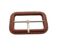 WDZDS Hebilla de Cuero Real Negro/marrón de 25-60 mm Hebilla de cinturón Cubierta de Cuero de Repuesto Cuero de Repuesto para Manualidades Hebilla Deslizante Triglide