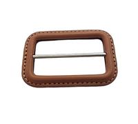 WDZDS Hebilla de Cuero Real Negro/marrón de 25-60 mm Hebilla de cinturón Cubierta de Cuero de Repuesto Cuero de Repuesto para Manualidades Hebilla Deslizante Triglide