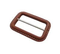 WDZDS Hebilla de Cuero Real Negro/marrón de 25-60 mm Hebilla de cinturón Cubierta de Cuero de Repuesto Cuero de Repuesto para Manualidades Hebilla Deslizante Triglide