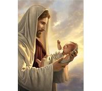 WDZFF Rompecabezas 1000 Pcs - Jesus Art Oil Painting - Rompecabezas - Imagen Artística De Un Juego para Aliviar El Estrés En Adultos - Kx493Zs