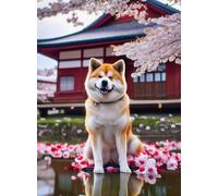WDZFF Rompecabezas 1000 Piezas - Póster - Rompecabezas Art Picture - Japan Akita-Inu Dog - Family's Educational Toys - Juegos De Memoria Y Cognición para Personas Mayores Gifts - Jx218Zp