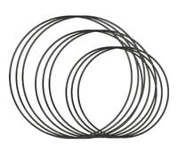 WDZGX Aros de Metal 9pcs Anillos de Atrapasueños Bricolaje Aro Metalico Aros para Manualidades 20 25 30 cm Anticorrosión para Tapiz de Macramé Ganchillo Decoraciones Nupciales y Más