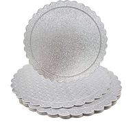 WDZGX Base Para Tartas Cake Board 20cm Redonda de Cartón 6Pcs Tableros Redondos para Bodas Fiestas de Cumpleaños Decoración de Pasteles (8 inch)