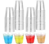 WDZGX Vasos de Chupito de Plástico 50ml Reutilizables Vasos de Plástico Transparente para Barbacoa, Fiestas, Picnic, Eventos de Viaje 50pcs (50)