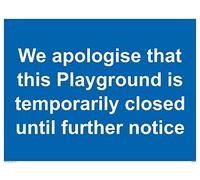 We apologise that this Playground is temporarily close to more note Sign - Cartel de aluminio compuesto de 3 mm
