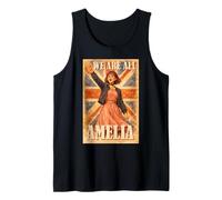 We Are All Amelia Vintage Union Jack British UK England Camiseta sin Mangas