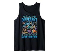 We Are All Different But In This School We All Swim Together Camiseta sin Mangas