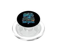 We Are All Different But In This School We All Swim Together PopSockets PopGrip para MagSafe